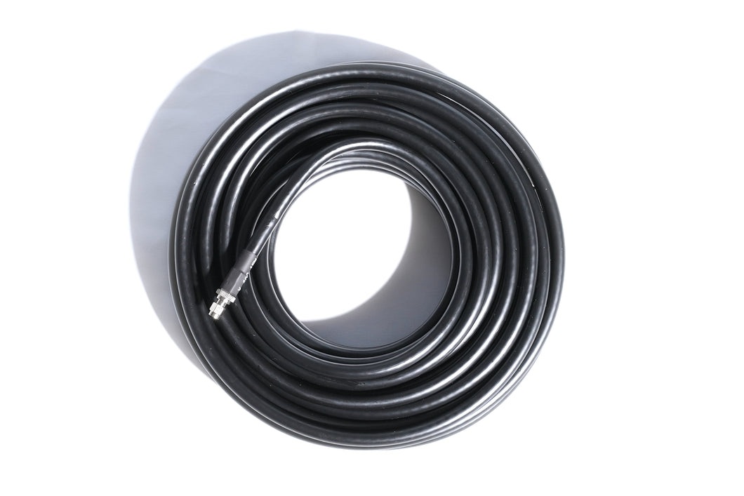 Ultra-low-loss X-400 cable, N-male to RP-SMA male, 15m