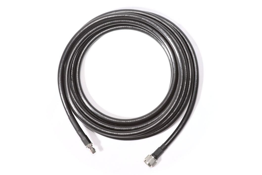 Ultra-low-loss X-400 cable, N-male to RP-SMA male, 5m