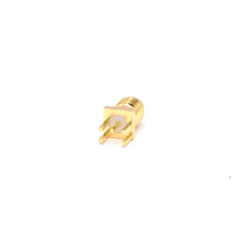 Load image into Gallery viewer, Paradar RP-SMA female PCB edge connector, gold plated, 6.5mm square
